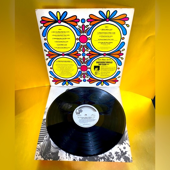 THE PARTRIDGE FAMILY SHOPPING BAG VINTAGE 1972 VINYL GROOVY RECORD BELL RECORDS - Picture 5 of 12